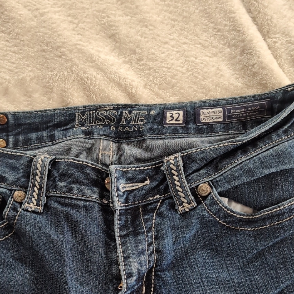 Miss Me Dark Blue Denim Jeans